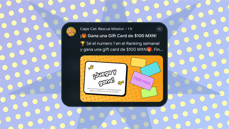 LiveOps Push Alert Mockup